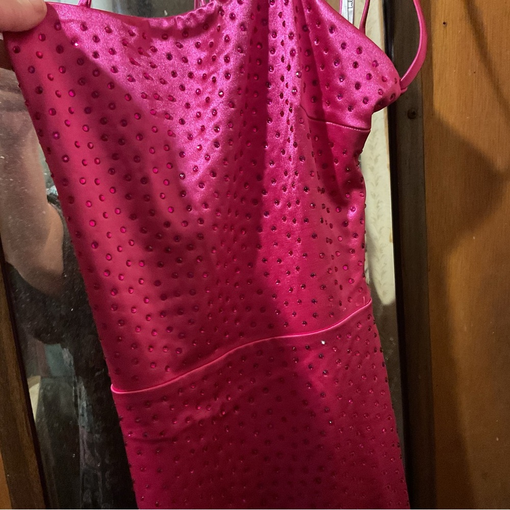 Lulu's Bold Pink Garment DRESS NWT